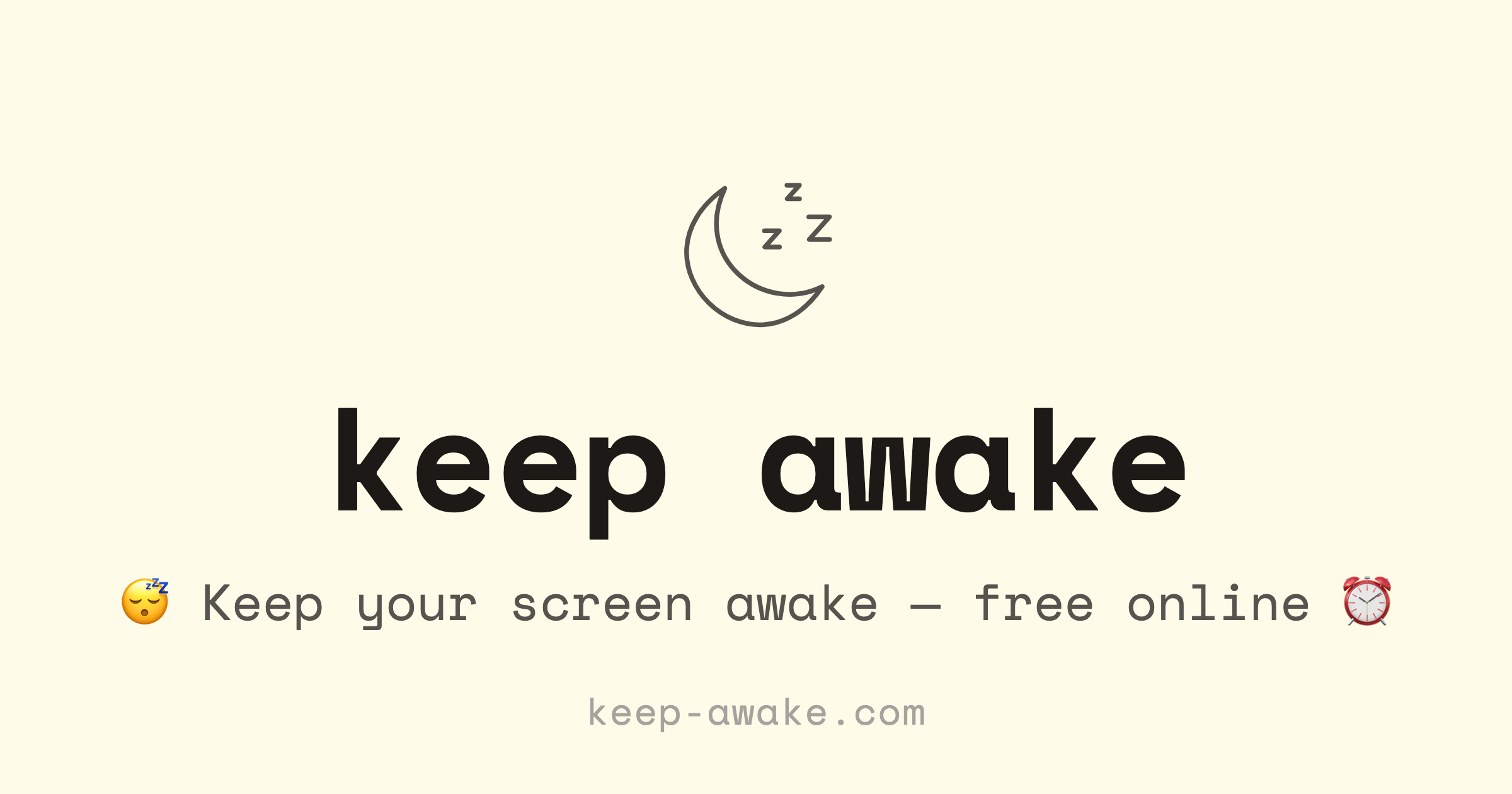 Keep Screen Awake – Free Online Wake Lock Tool